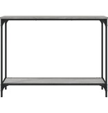 VidaXL Wandtafel 101x30,5x75 cm bewerkt hout grijs sonoma eikenkleurig