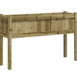VidaXL Plantenbak met poten 110x31x70 cm geïmpregneerd grenenhout