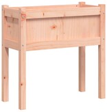 VidaXL Plantenbak met poten 70x31x70 cm massief douglashout