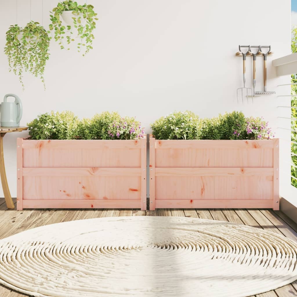 VidaXL Plantenbakken 2 st massief douglashout