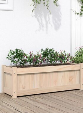 VidaXL Plantenbak 90x31x31 cm massief grenenhout
