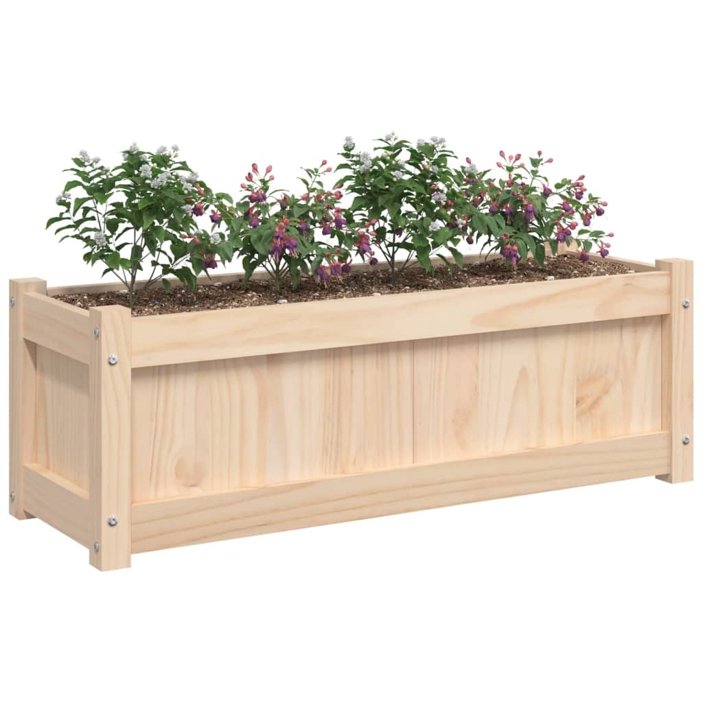 VidaXL Plantenbak 90x31x31 cm massief grenenhout