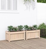 VidaXL Plantenbakken 2 st cm massief grenenhout