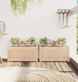 VidaXL Plantenbakken 2 st cm massief grenenhout