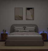 VidaXL Tv-wandmeubelen met LED 2 st 40,5x35x40 cm gerookt eikenkleurig