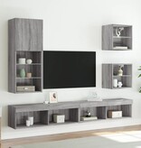 VidaXL Tv-meubel met LED-verlichting 40,5x30x102 cm grijs sonoma eiken