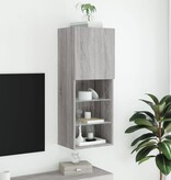 VidaXL Tv-meubel met LED-verlichting 40,5x30x102 cm grijs sonoma eiken