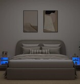 VidaXL Tv-wandmeubels met LED-verlichting 2 st 30x28,5x30 cm wit