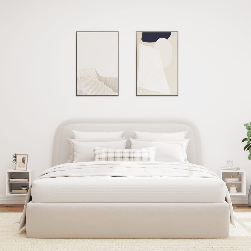 VidaXL Tv-wandmeubels met LED-verlichting 2 st 30x28,5x30 cm wit