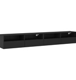 VidaXL Tv-wandmeubels 2 st 100x30x30 cm bewerkt hout zwart