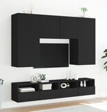 VidaXL Tv-wandmeubel 100x30x30 cm bewerkt hout zwart