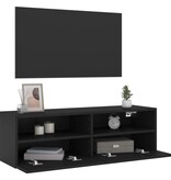 VidaXL Tv-wandmeubel 100x30x30 cm bewerkt hout zwart
