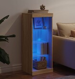 VidaXL Dressoir met LED-verlichting 41x37x100 cm sonoma eikenkleurig