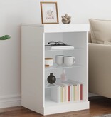 VidaXL Dressoir met LED-verlichting 41x37x67 cm wit