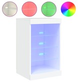VidaXL Dressoir met LED-verlichting 41x37x67 cm wit
