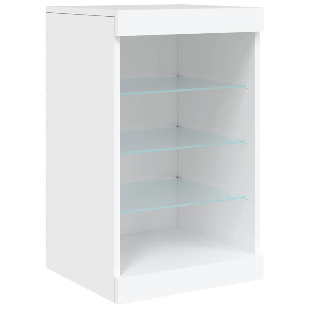 VidaXL Dressoir met LED-verlichting 41x37x67 cm wit
