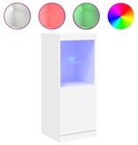 VidaXL Dressoir met LED-verlichting 41x37x100 cm wit