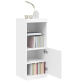 VidaXL Dressoir met LED-verlichting 41x37x100 cm wit