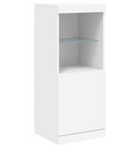 VidaXL Dressoir met LED-verlichting 41x37x100 cm wit
