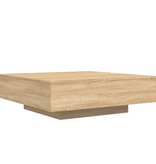 VidaXL Salontafel met LED-verlichting 100x100x31 cm sonoma eikenkleur