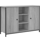 VidaXL Dressoir 100x35x70 cm bewerkt hout grijs sonoma