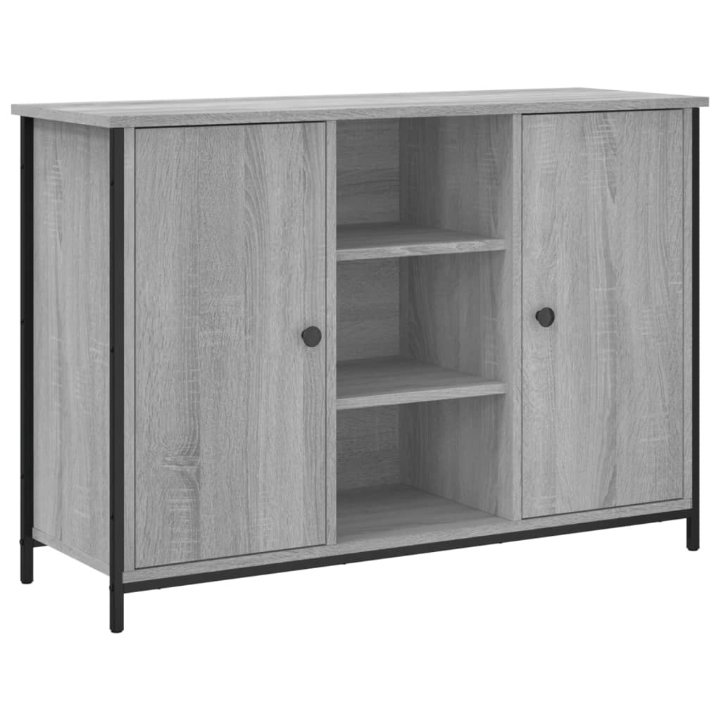 VidaXL Dressoir 100x35x70 cm bewerkt hout grijs sonoma