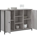 VidaXL Dressoir 100x35x70 cm bewerkt hout grijs sonoma