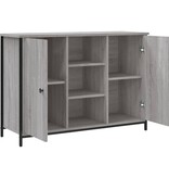 VidaXL Dressoir 100x35x70 cm bewerkt hout grijs sonoma