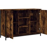 VidaXL Dressoir 100x35x70 cm bewerkt hout gerookt eikenkleurig