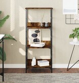 VidaXL Boekenrek 50x33x117,5 cm bewerkt hout gerookt eikenkleurig