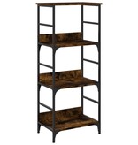VidaXL Boekenrek 50x33x117,5 cm bewerkt hout gerookt eikenkleurig
