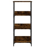 VidaXL Boekenrek 50x33x117,5 cm bewerkt hout gerookt eikenkleurig
