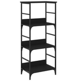 VidaXL Boekenrek 50x33x117,5 cm bewerkt hout zwart