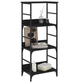 VidaXL Boekenrek 50x33x117,5 cm bewerkt hout zwart