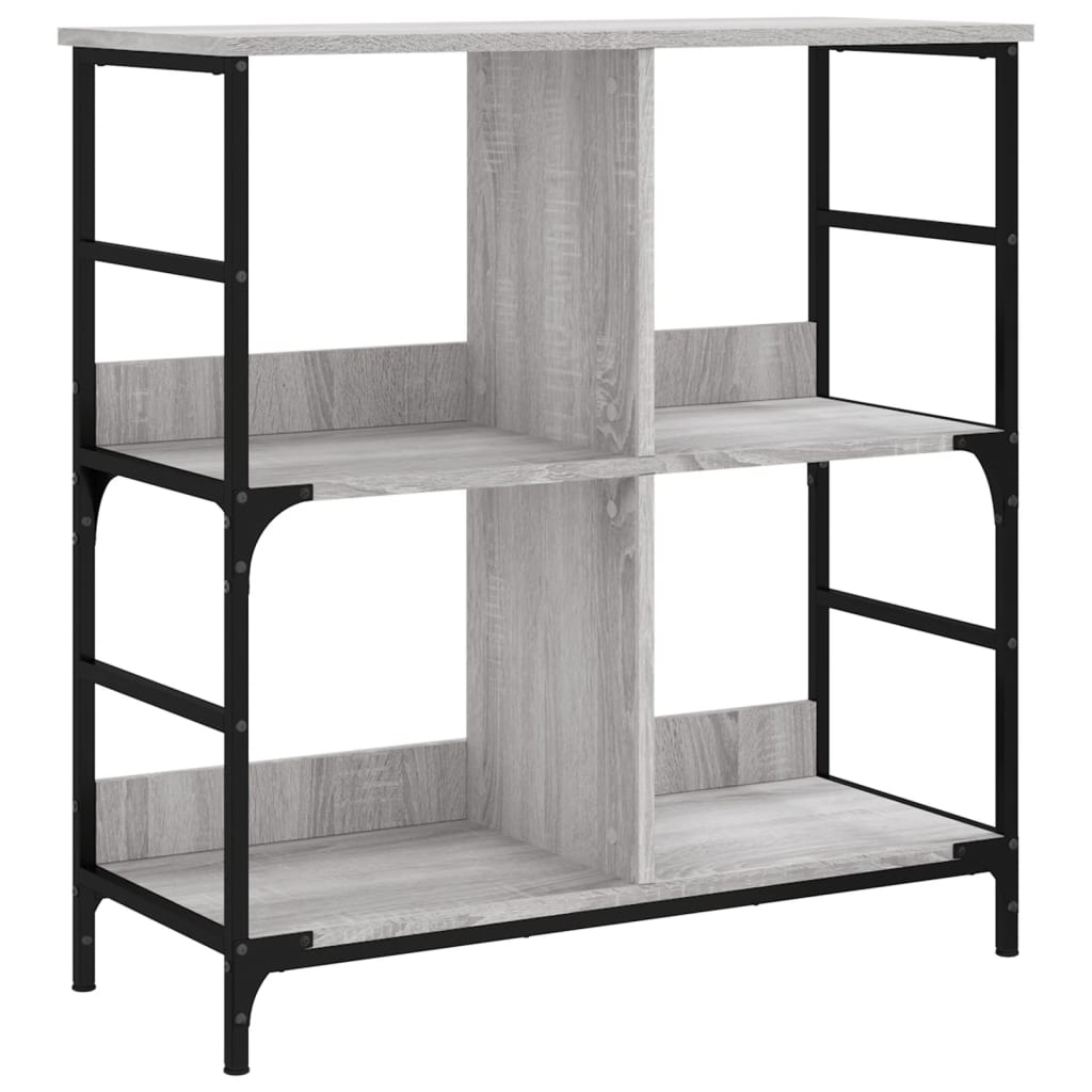 VidaXL Boekenrek 78,5x33x82 cm bewerkt hout grijs sonoma eikenkleur