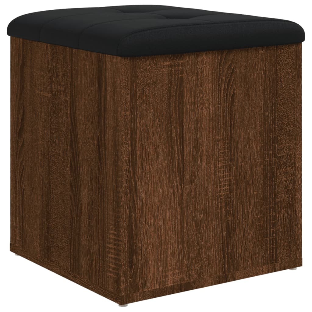 VidaXL Opbergbankje 42x42x45 cm bewerkt hout bruin eikenkleur