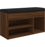 VidaXL Schoenenbank 82x32x45,5 cm bewerkt hout bruin eikenkleur