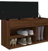 VidaXL Schoenenbank 82x32x45,5 cm bewerkt hout bruin eikenkleur