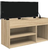 VidaXL Schoenenbank 82x32x45,5 cm bewerkt hout sonoma eikenkleurig