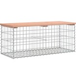 VidaXL Tuinbank schanskorfontwerp 103x44x42 cm massief douglashout