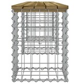 VidaXL Tuinbank schanskorfontwerp 203x31x42 cm geïmpregneerd hout