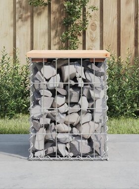 VidaXL Tuinbank schanskorfontwerp 33x31x42 cm massief grenenhout