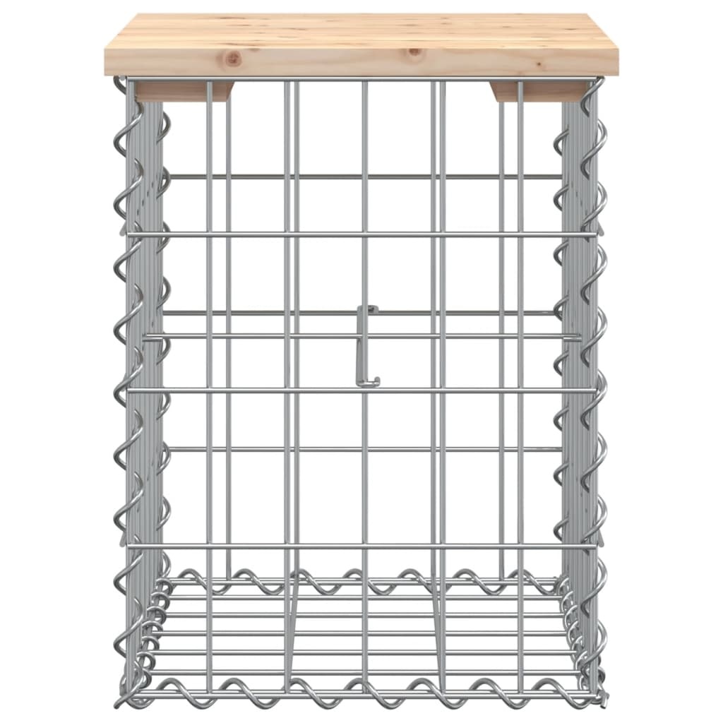 VidaXL Tuinbank schanskorfontwerp 33x31x42 cm massief grenenhout