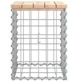 VidaXL Tuinbank schanskorfontwerp 33x31x42 cm massief grenenhout