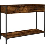 VidaXL Wandtafel 100x34,5x75 cm bewerkt hout gerookt eikenkleurig