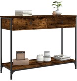 VidaXL Wandtafel 100x34,5x75 cm bewerkt hout gerookt eikenkleurig