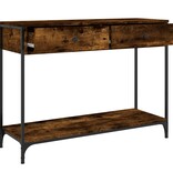 VidaXL Wandtafel 100x34,5x75 cm bewerkt hout gerookt eikenkleurig