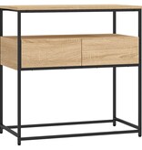 VidaXL Wandtafel 75x40x75 cm bewerkt hout sonoma eikenkleurig