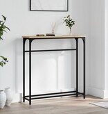 VidaXL Wandtafel 75x19,5x75 cm bewerkt hout sonoma eikenkleurig