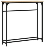 VidaXL Wandtafel 75x19,5x75 cm bewerkt hout sonoma eikenkleurig